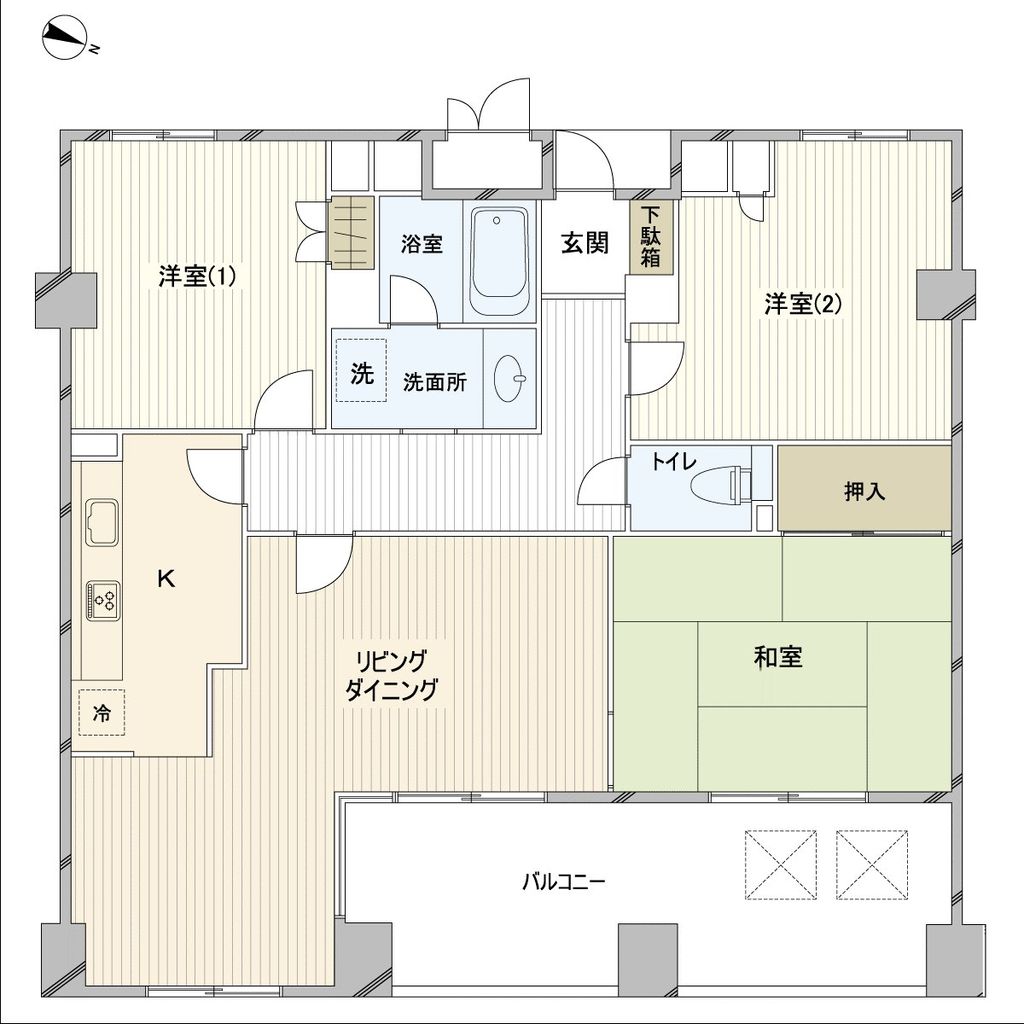 パティオス８番街の間取り