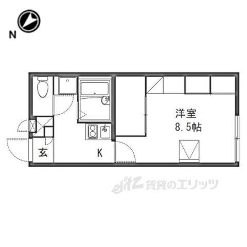 レオパレスヒガシノナミの間取り