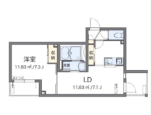 クレイノサンサーラ２の間取り