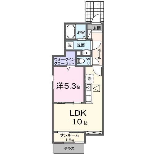 クラール　Ｋの間取り