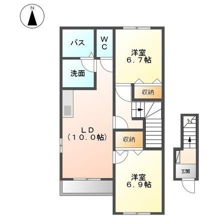 コンフォール皆春の間取り