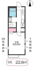 足立区保塚町のアパートの間取り