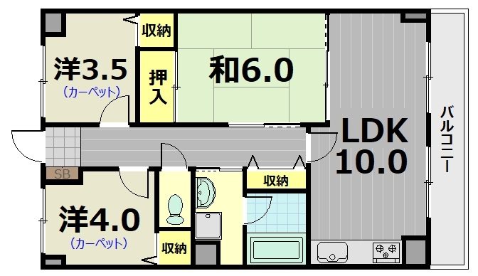 ライオンズマンション淀リバーサイドの間取り