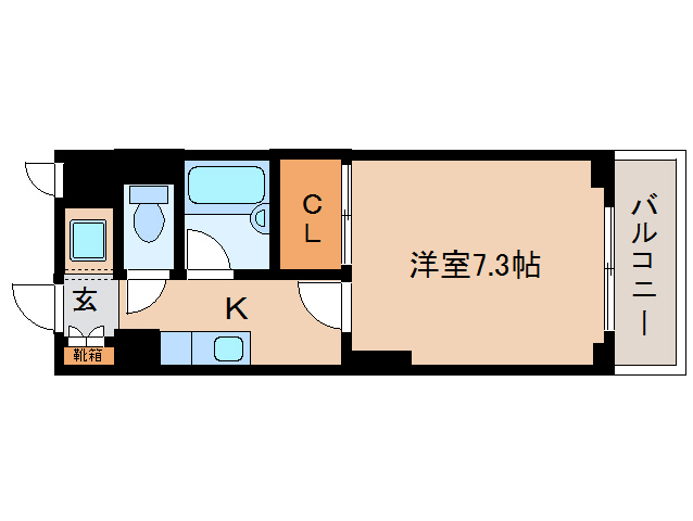 大和郡山市茶町のマンションの間取り