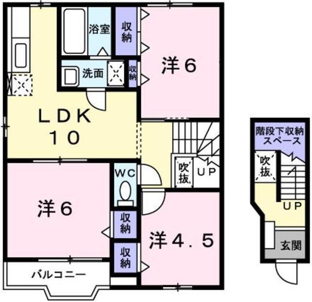 アイリス高田Ｂの間取り