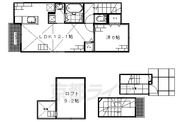 ジュネビーブ　IIの間取り