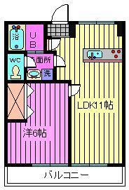 さいたま市大宮区桜木町のマンションの間取り