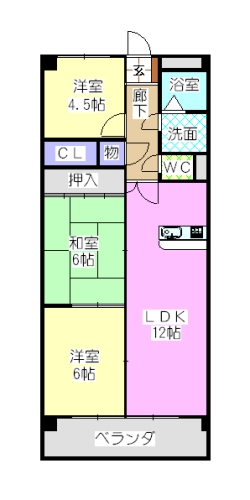 グリーンヒルズの間取り