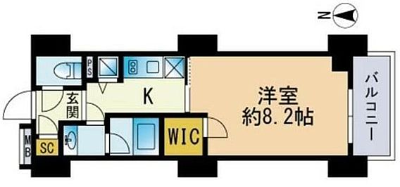 セレニティコート渋谷神泉の間取り