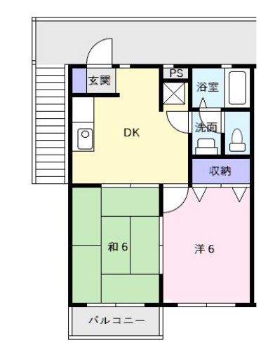 コーポ谷岡IIの間取り