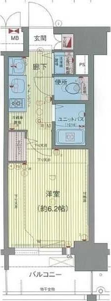 名古屋市西区名駅のマンションの間取り