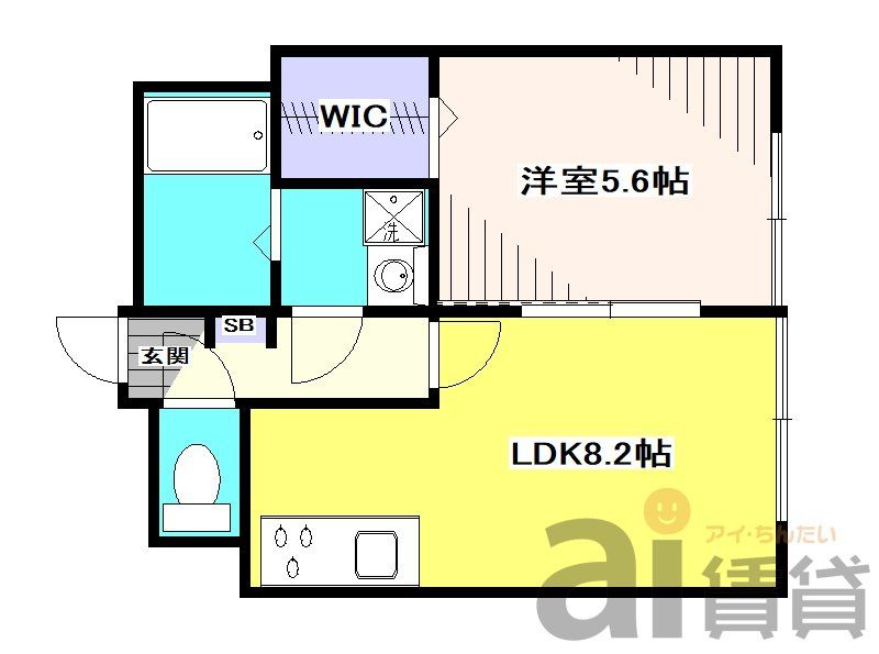 【三鷹市新川のマンションの間取り】