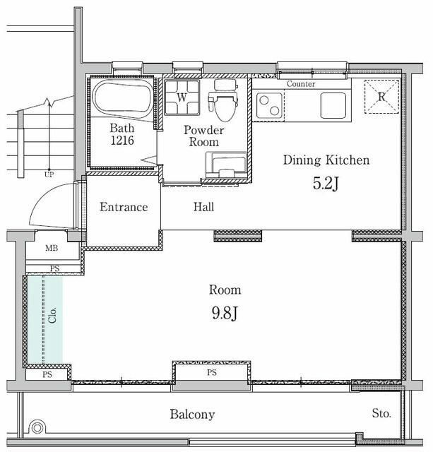 【足立区東綾瀬のマンションの間取り】