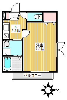 S.ハイム小竹向原の間取り