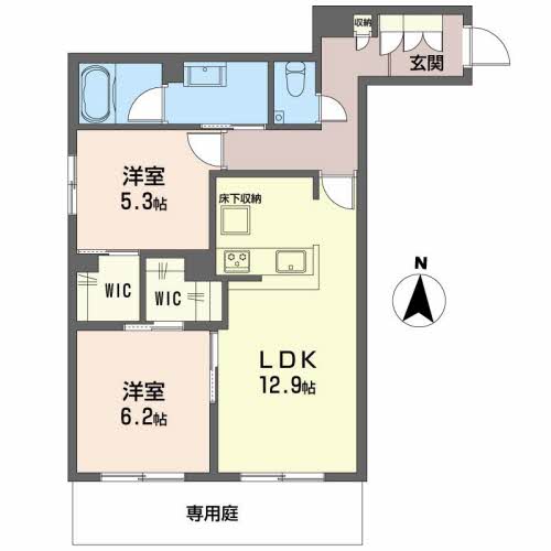 シャーメゾン潮見台の間取り