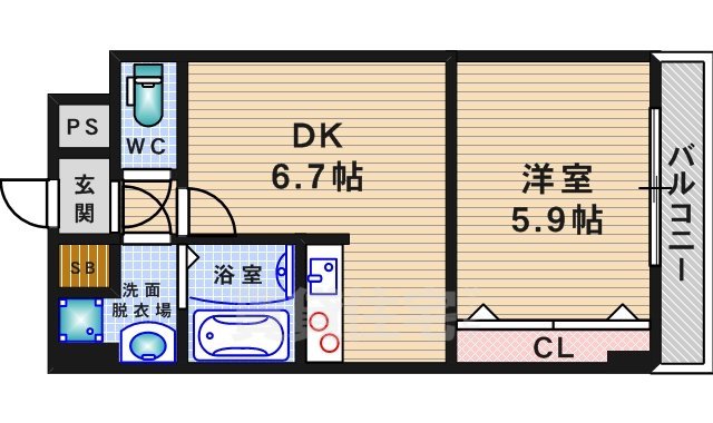 エクセル茨木ビルの間取り