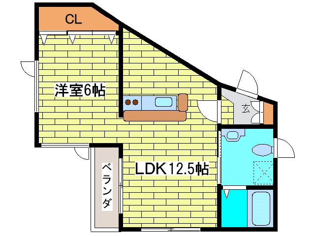 【H・CUBE APARTMENT HOUSEの間取り】