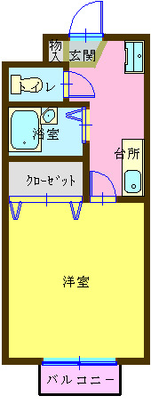 上田ハイムＣの間取り