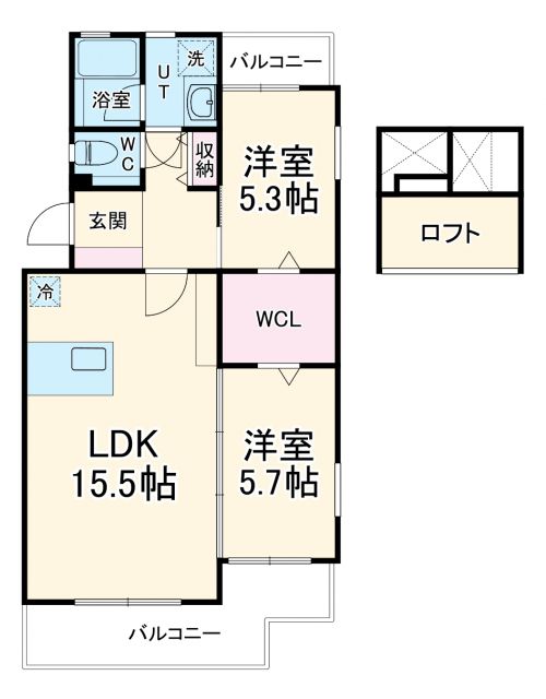 ハイツアボカドの間取り