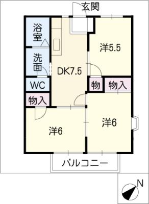 ニューシティＭ１の間取り