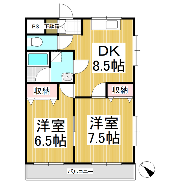 グリーンコートＲの間取り