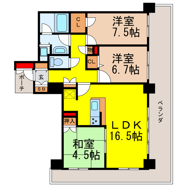 樹樹ガーデンの間取り