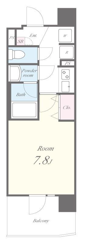 【豊島区南大塚のマンションの間取り】