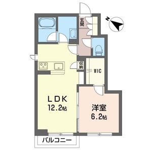 シャーメゾンクルー3の間取り