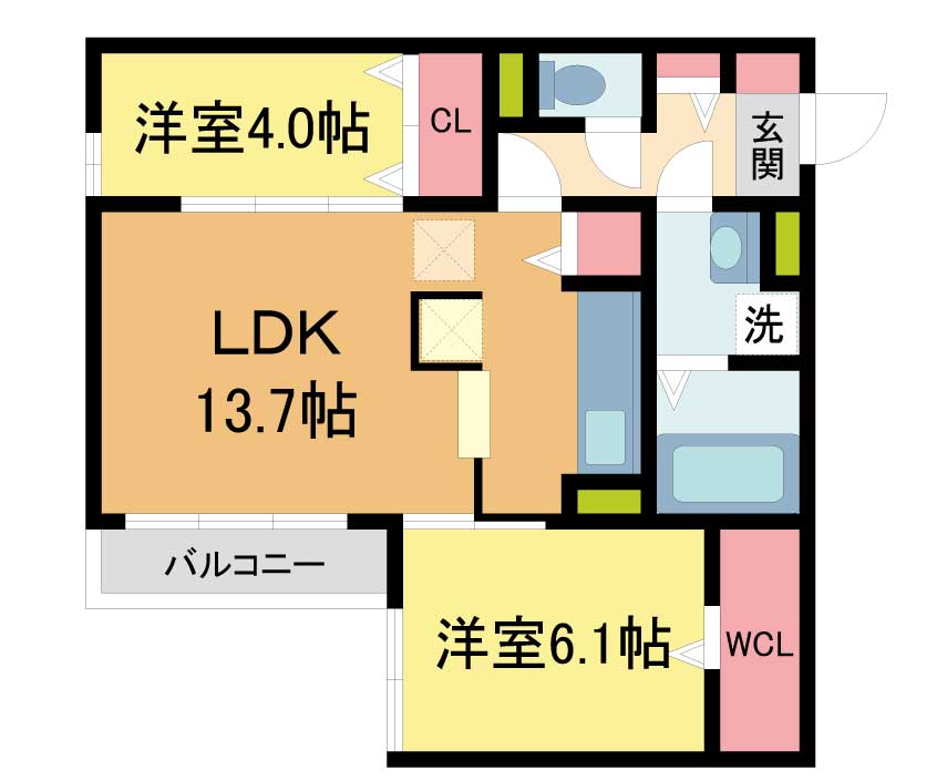 Lamaison青木町Iの間取り