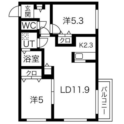 ブランシャール桑園の間取り