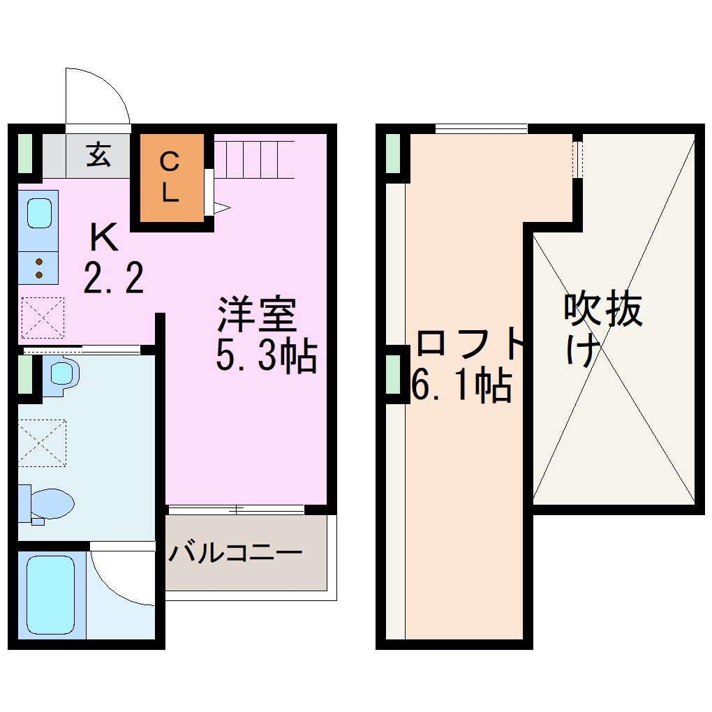 クレセントの間取り