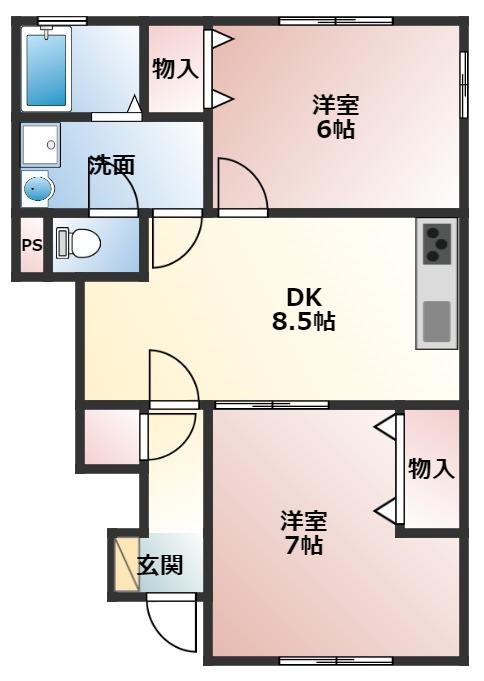 ユトリロ馬場町の間取り