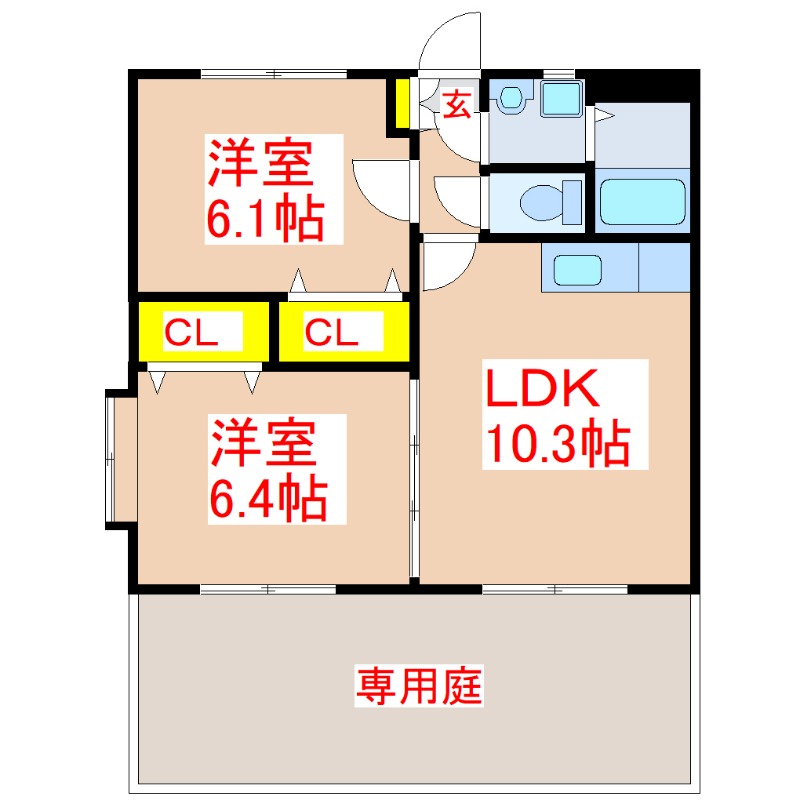 ファミーユ．Ｅの間取り