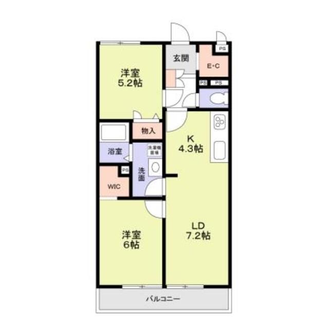 【さいたま市南区太田窪のマンションの間取り】