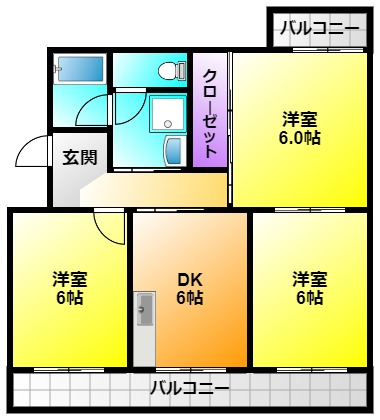 エステート半田山の間取り