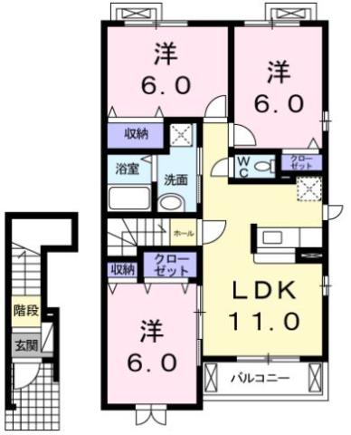 セレブリティ Bの間取り