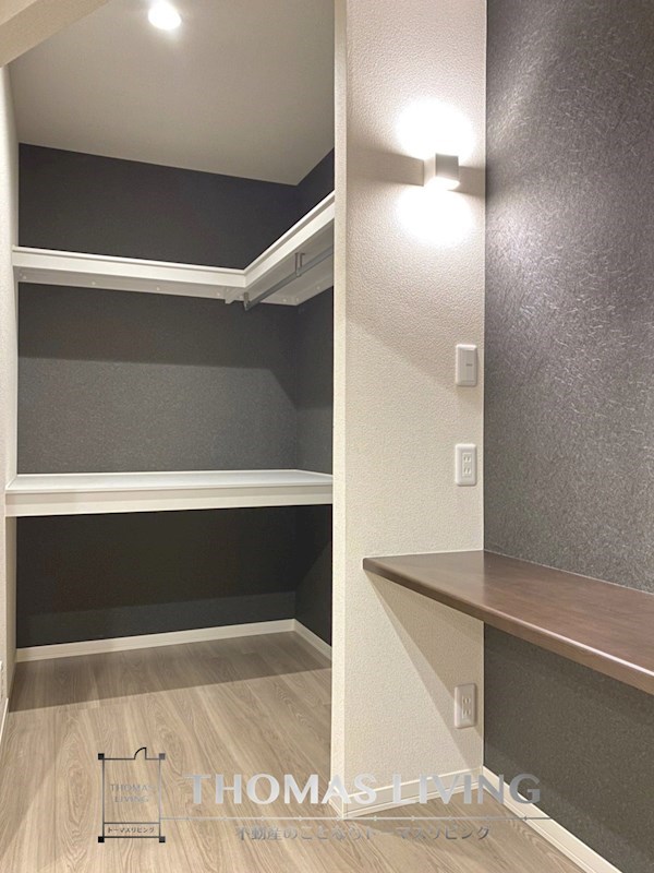 収納　大容量のウォークインクローゼット