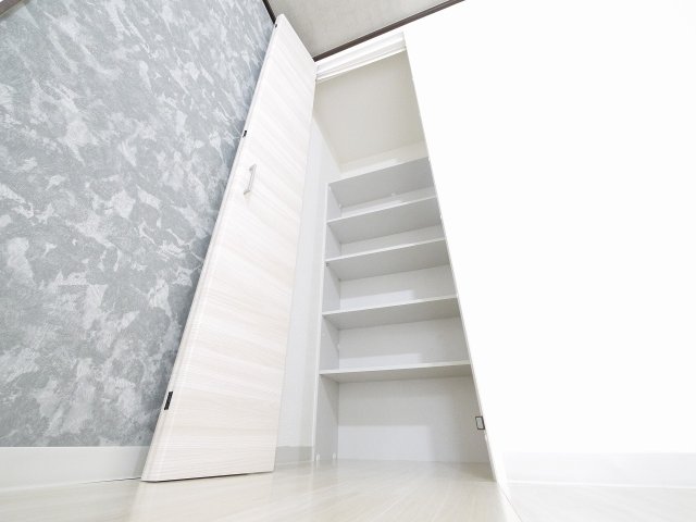 収納　たっぷりとした収納スペースです