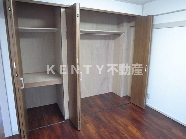 収納　たっぷりとした収納スペースです