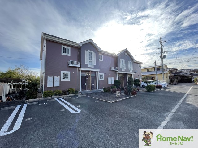 建物外観　「サンライトヒルB」、現地待ち合わせでのご案内も可能です。