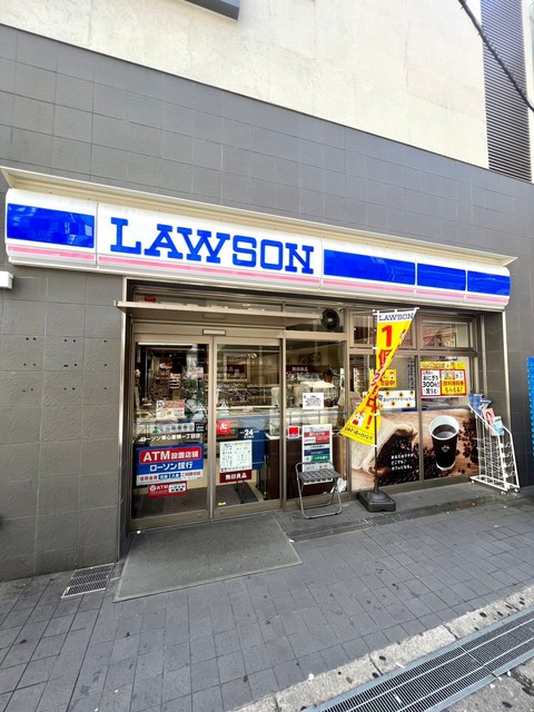 コンビニ　ローソン東心斎橋一丁目店（コンビニ）まで80m