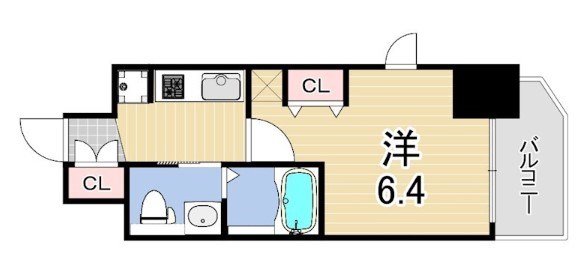 エステムコート神戸ハーバーランド前6ピクシスの間取り写真