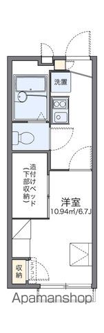 レオパレスパーチェ作新台の間取り写真