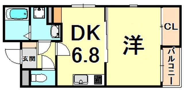 フリオ西宮の間取り写真