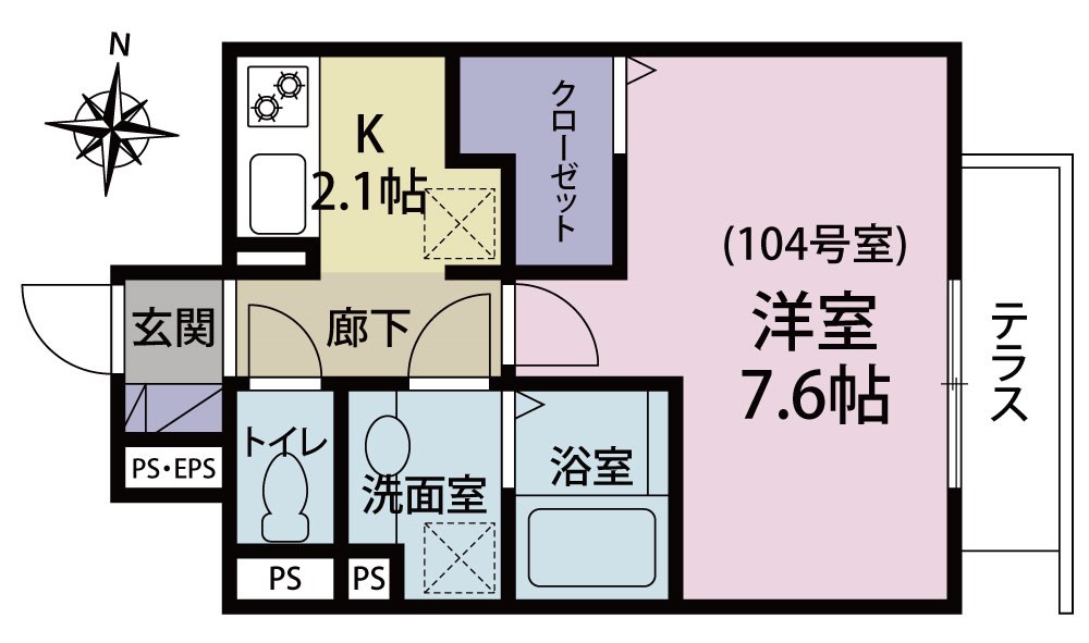 クレスト蒲田の間取り写真