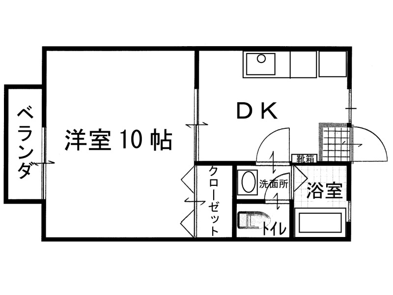 エスポワール柞田３号地の間取り