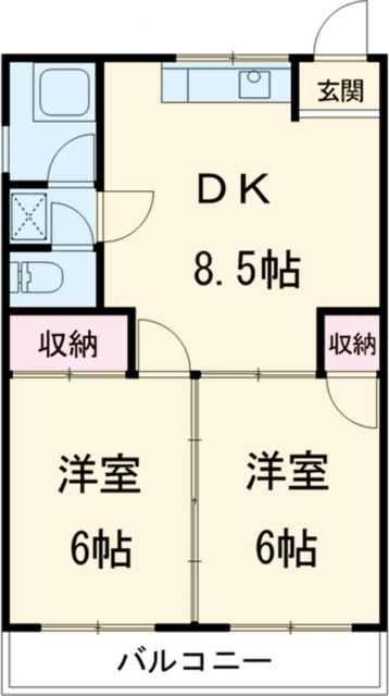 ニューサンシャインホリコシの間取り