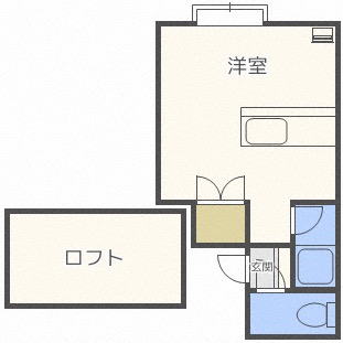 北海道札幌市西区琴似四条２（アパート）の賃貸物件の間取り