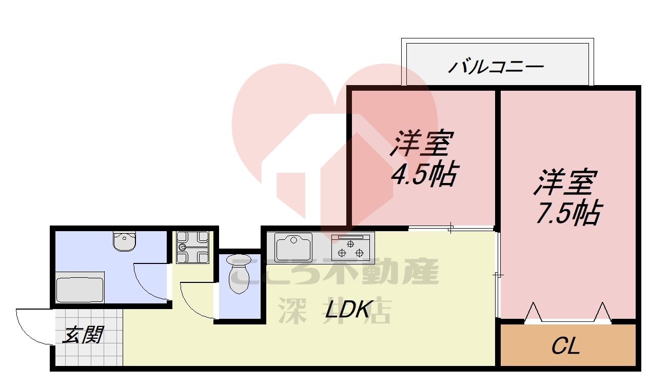 Re-Home住吉第2団地10棟の間取り