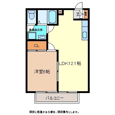 サンパティークＡの間取り